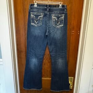 Vigoss Women's Straight Leg Jeans - Dark Blue Wash